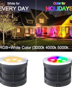 Led RGBW stainless steel circular buried light UD6W-RGBW