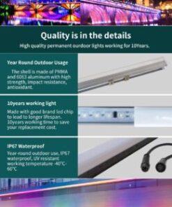 Alternative view of Wall Washer Lights LN48-24V-RGBW-UCS2904B