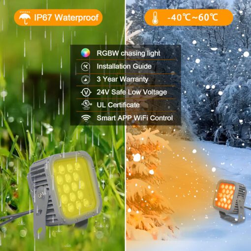 Square Ground Light LS18W-RGBW - Image 8