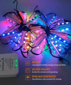 Alternative view of 3 LED Window Lights GLMD192 and Track