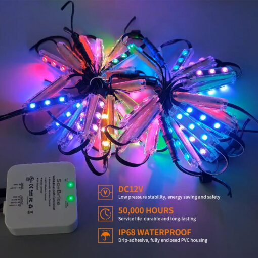 3 LED Window Lights GLMD192 and Track - Image 2