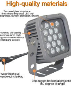 Alternative view of Square Ground Light LS18W-RGBW