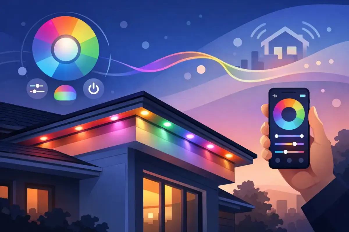 Color Changing Soffit Lighting System Guide