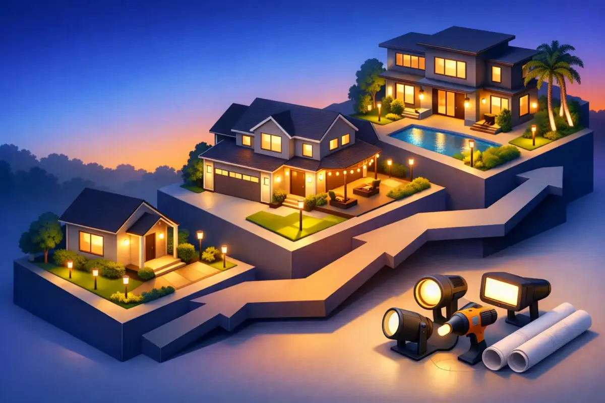 Contractor Exterior Lighting Packages That Scale