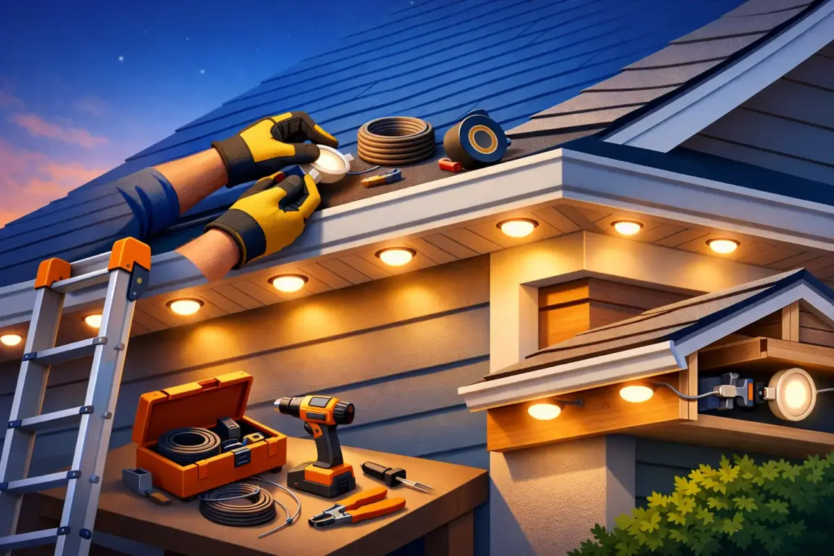 How to Install Eave Lights the Right Way